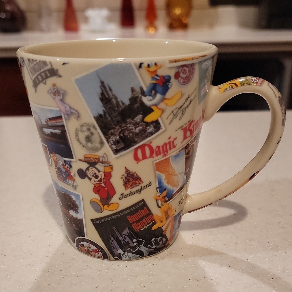 40th ANNIVERSARY Disney Mug with Classic Characters and Castle Design